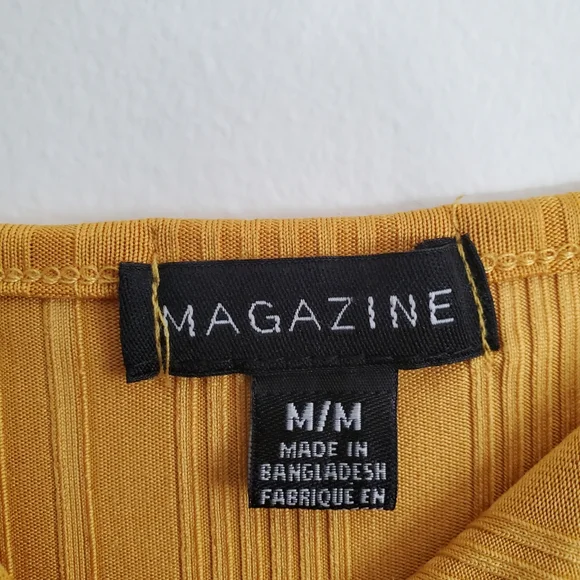 MAGAZINE | Golden mustard yellow button down maxi / midi dress (Size M) - Picture 6 of 10